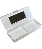 【0115】 使い捨てコンタクト用ケースミラー付き 4日分 計8枚収納 鏡 保管 ボックス カラコン ワンデー 化粧品 小物入れ 雑貨 アクセサリー 持ち運び便利