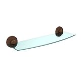 Allied Brass 1033/18-ABZ 18' Beveled 1/4' Glass Shelf Antique Bronze [並行輸入品]