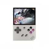ANBERNIC RG35XX Plusハンドヘルドゲーム機 Linuxシステム 3.5インチIPSOCAフルスクリーン WIFI/Bluetooth 4.2多人対戦 日本語対応 3300mAh 64GB (グレー)
