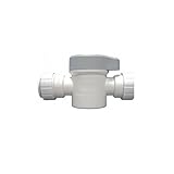 John Guest PSEISV20P Twist and Lock Speedfit Shut-Off Valve, 1/2-Inch [並行輸入品]
