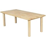 ブロック社 角テーブル 120×60 丸脚＜H33＞【2歳児用】【AE-59-b】