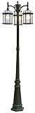 Trans Globe Lighting 4189 BC 3-Light Pole Lantern, Black Copper by Trans Globe Lighting