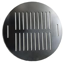 Amazon.co.jp: バーベキュー用鉄板（黒皮鉄板） 丸形 φ280mm 厚み4.5mm ...