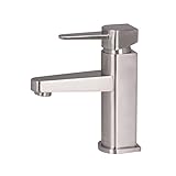 VIGO Soria Single Lever Basin Bathroom Faucet, Brushed Nickel [並行輸入品]