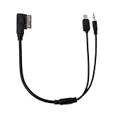 Lovoski iPhone 5　5S 6S 6plusに適用　アウディ　VW AMI MMI MDI　インタフェース　3.5mm　AUX　オーディオケーブル