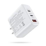 ANNIBER USB-C PD 充電器 65W Type-C 急速充電器 GaN採用/PSE認証 タイプC usb充電器 (Type-A*1ポート+Type-C*2ポート) iPhone充電アダプタ 3ポート USB コンセント Macbook AC式充電器 iPad Pro充電器【iPhone 16/15/14/13/ノートPC/タブレット/Androidスマホ対応】