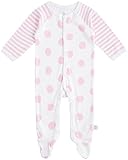 リトルジラフ ベビー肌着 ドットコレクション 足つきフーティ 6-9m (ピンク) lg1021-02 【正規代理店輸入】