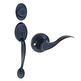 Design House 700567 Coventry 2-Way Latch Entry Door Handle Set with Lever, Handle and Keyway, Adjust