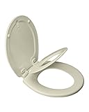 Mayfair 483SLOW 346 NextStep Child/Adult Toilet Seat with Built-in Potty Seat, Round, Biscuit by May