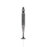 Tobacco Holder Cleaner and Tamper 2 in 1 Design, Grinding and Carving in Vintage Silver Bohemian Sty