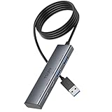 TSUPY USBハブ Type-C Type-A 両方 4ポート 2* USB-C 3.0と2* USB-A 3.0 データ転送 120cm延長ケーブル アルミ製 USB3.2(Gen1) 5Gbps高速転送 USB増設 小型 軽量 ノートPC適用 Mac OS/Windows/Chromebook/Linux/PS4/PS5対応 在宅勤務