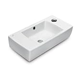 CeraStyle CeraStyle 001500-U-One Hole-637509828202 City Collection Bathroom Sink, White [並行輸入品]