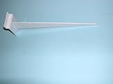 10 "シェルフブラケットwithリップfor slatwall-white-lotの25