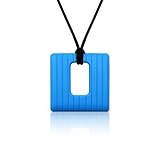 Siliconies Square Pendant (Teething/Nursing/Sensory) - Ultramarine Blue [並行輸入品]