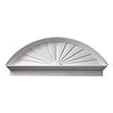Fypon csp75 75 " W x 23 3 / 4 " H x 3 1 / 8 " P組み合わせサンバーストPediment、ウレタン