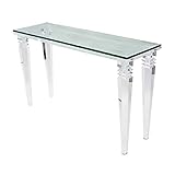 アクリルテーブル ガラステーブル コンソールテーブル ガラスデスク クリア 無色透明 インテリア 家具 アクリル樹脂 アクリル 強化ガラス テーブル デスク パソコン ディスプレイ リビング ダイニング 机 装飾 シンプル おしゃれ 壁面 