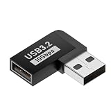 90度アダプター USB 直角アダプター USB 90 度コネクタ アダプタ USB3.0 アダプター USB 3.0 USB A オス L型 直角 方向変換アダプター USB 90度コネクターアダプター USB エクステンダー コネクタ ラップトップ PC テレビ用 USB ライトアングル アダプタ タイプA オス メス USB 90 度アダプター USB A オス - メス延長アダプター