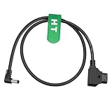 hangton D -タップDC 5.5 2.5 MM右角度12ボルトDCバレルジャック電源ケーブルfor DSLRリグV -マウントAntonゴールドマウントto Blackmagic 3.3ft / 1m