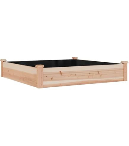 Amazon.co.jp: Kennkari 木製 プランターボックス レイズドベッド 天然