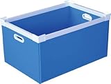 [N-7605706]ＫＵＮＩＭＯＲＩ　プラダン　ＮＳコンテナ　７５Ｌ（ＳＷコーナー）ライトブルー 78502NS75LLB