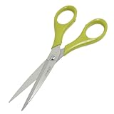 uxcell　ハサミ アーミーグリーン　プラスチック柄　ミシン　キルト　ソー　切断　185mm長さ