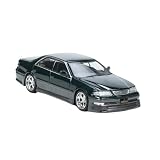 1/64 マークII JZX100に最適 ダークグリーンメタリックダイキャストモデルカー (Color : A, Size : No box) A No box
