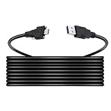 Cablecc 5 M USB 3.1 Type-C - 標準 USB3.0 データケーブル カメラ用デュアルロックコネクタ パネルマウントネジ付き