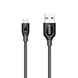 Anker PowerLine+ Micro USBケーブル【防弾仕様の高耐久ケブラー素材 / 2重編込の高耐久ナイロン素材 / フェルト製ポーチ付属】 急速充電 高速データ通信対応 Xperia、Nexus、Samsung、Android 各種、その他USB機器対応 (0.9m グレー) A81420A1 Anker PowerLine+ Micro USBケーブル【防弾仕様の高耐久ケブラー素材 / 2重編込の高耐久ナイロン素材 / フェルト製ポーチ付属】 急速充電 高速データ通信対応 Xperia、Nexus、Samsung、Android 各種、その他USB機器対応 (0.9m グレー) A81420A1