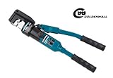 CGOLDENWALL 　16~300mm²手動油圧ハイドロプライヤー　ケーブル銅アルミ端子の圧着に　ダイス11種付油圧圧着工具 ★350度回転機能★【一年安心保証】