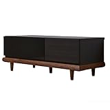 アビライト 日本製(大川家具) 天然木ベースと脚付リビングシリーズ(デルナチュレシート使用) テレビボード 幅115 ブラウン fk0031