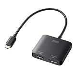 サンワサプライ USB Type C-HDMI変換アダプタ（2ポート/4K対応） AD-ALCMST2HD2