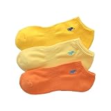 【3足セット】POLO RALPH LAUREN メンズ レディース 足底パイル アーチサポート 多色 スニーカーソックス 93246602/92009602 23-25cm 11.オレンジ・ストロー・イエロー