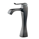カクダイ シングルレバー混合栓 トール マットブラック 逆止あり 183-173