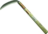 手打 極上 雄鹿 青紙 鋼 草刈鎌 両刃 薄鎌 180 mm かま カマ