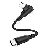 【L字型】 USB C-Type Cケーブル L字ナイロン編み 66W/3A急速充電 0.3M USB2.0 ナイロン編み Galaxy S25/S24/A25/A55/A54ドローン等USB-C機器対応【映像出力非対応】