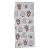 林(Hayashi) フェイスタオル 約34×80cm アニマルフェイス カバ FO400229