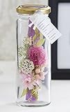 JewelzGift（ジュエルズギフト） プリザーブドフラワー ガラスボトル入り アレンジ 「水のいらないお花」 【全2色】 ピンク