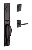 Baldwin DCLONXTAPLRSR481 Reserve Double Cylinder Handleset Longview x Taper with Rustic Square Rose,