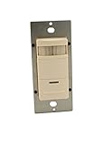 Leviton ODS15-IDT Decora Passive Infrared Wall Switch Occupancy Sensor, 180 Degree, 2100 sq. ft. Cov