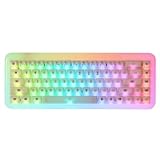Akko(アッコ) YU01 レジン製キーボード 65%英語配列 透明キーキャップ 透明樹脂ボディ RGBバックライト USB / 2.4GHz / Bluetooth 5.0 ワイヤレス Akko V3 Piano Pro Switch (Special Edition) メカニカルキースイッチ ガスケットマウント テンキーレス 3750mAh バッテリー Antique Jade【国内正規品】