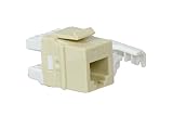 On-Q WP3473IV Quick Connect RJ25 6-Position 6-Conductor Telephone Keystone Insert, Ivory [並行輸入品]
