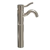 Whitehaus 3-4444BN-BN Venus 5-Inch Single Hole/Single Lever Elevated Lavatory Faucet, Brushed Nickel
