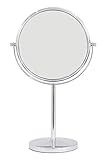 JustNile Two-Sided (1X-3X) Tabletop Vanity Mirror - Silver Tall Stand [並行輸入品]
