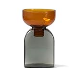 アマブロ ツートーン ベース [アンバー×グレー/スクエア] amabro TWO TONE VASE