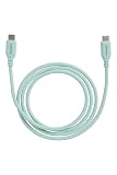 humor USB 2.0 TYPE-C to TYPE-Cケーブル 1.0m (ミントグリーン)【USB-C & USB-Cケーブル 絡みにくい タイ付き USB PD対応 シリコン Galaxy Android iPad Pro MacBook Pro Air 】