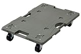 山善(YAMAZEN) スマート連結平台車 60×40cm ナイロンキャスター 【日本製 】運搬 樹脂 台車 コンパクト 軽量 連結可能 オリーブ NTRL-N65OD
