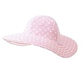 ラッフルバッツ 帽子 日よけ ベビー帽子 ベビーハット リバーシブル (サイズ：3T-5T、カラー：Pink Polka and Stripe) rufflebutts [並行輸入品]