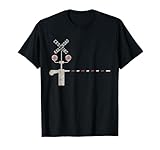 踏切 機関車 トレインスポッター 鉄道 Tシャツ