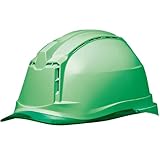 [ミドリ安全] ヘルメット 作業用 PC製 通気孔付 クリアバイザー SC-19 P CL V RA3 α (αライナー) グリーン/グリーン