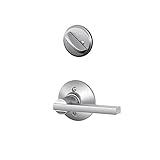 Schlage F59 LAT 626 Latitude Interior Lever with Deadbolt, Brushed Chrome (Interior Half Only) [並行輸入